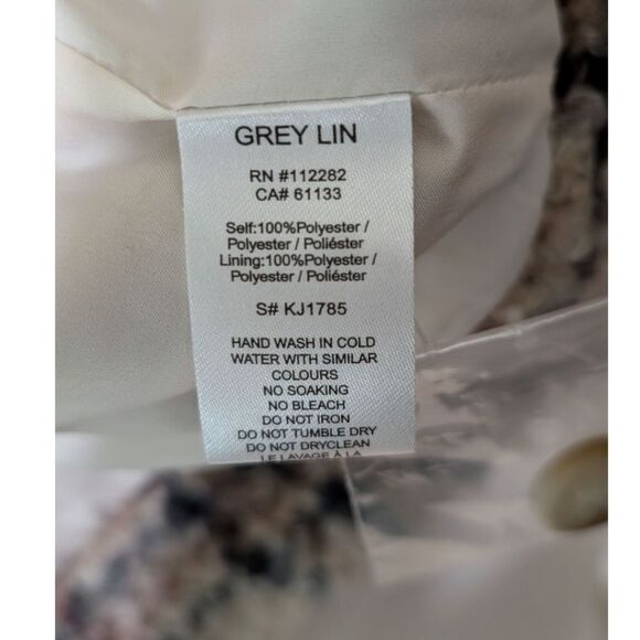 Greylin Anthropologie Fuzzy Plaid Cropped Shacket Jacket Women's M - Brown Multi - Picture 15 of 15